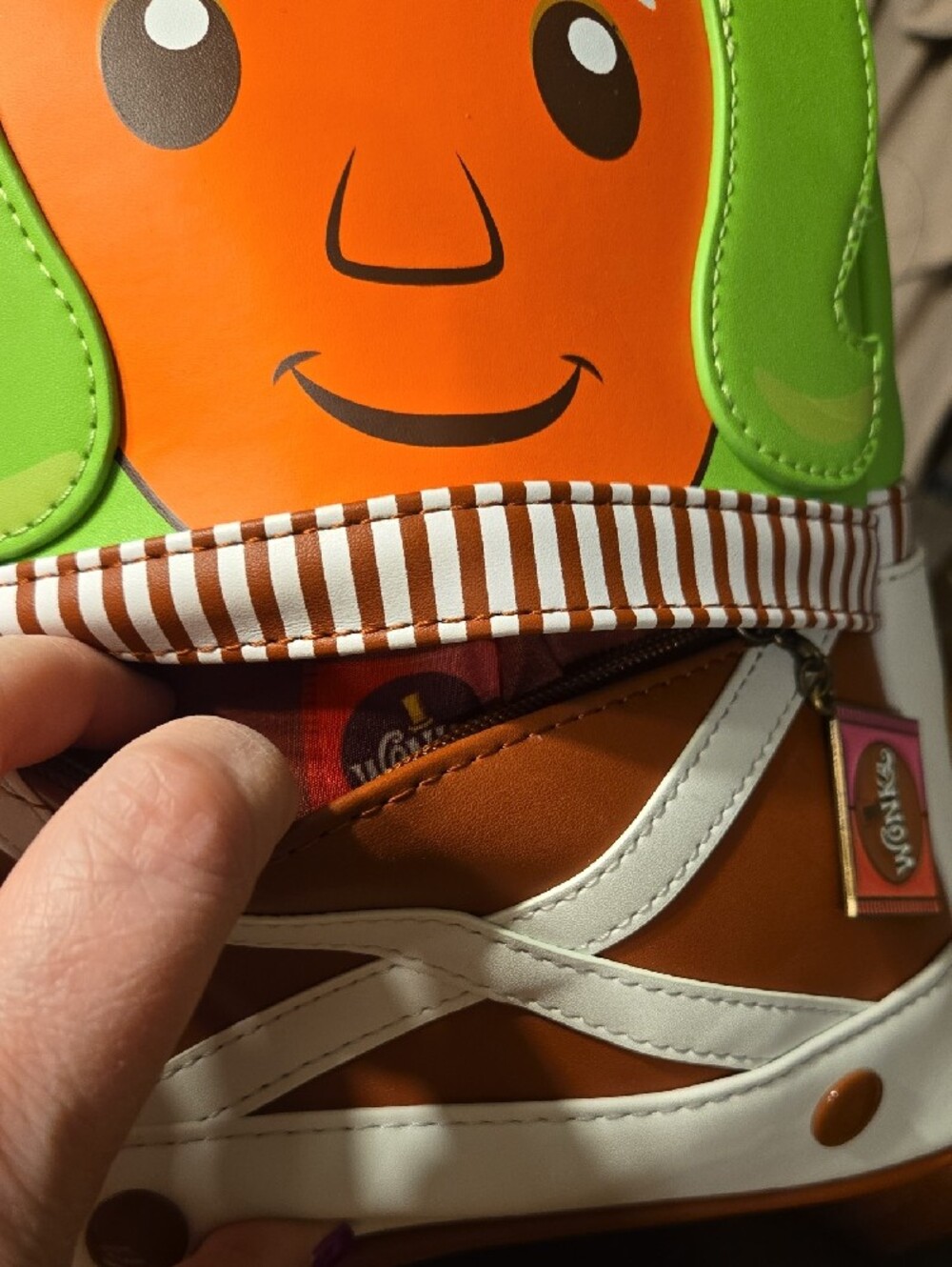 Willy Wonka OOMPA LOOMPA Loungefly Backpack Purse - NWOT - Picture 8 of 8